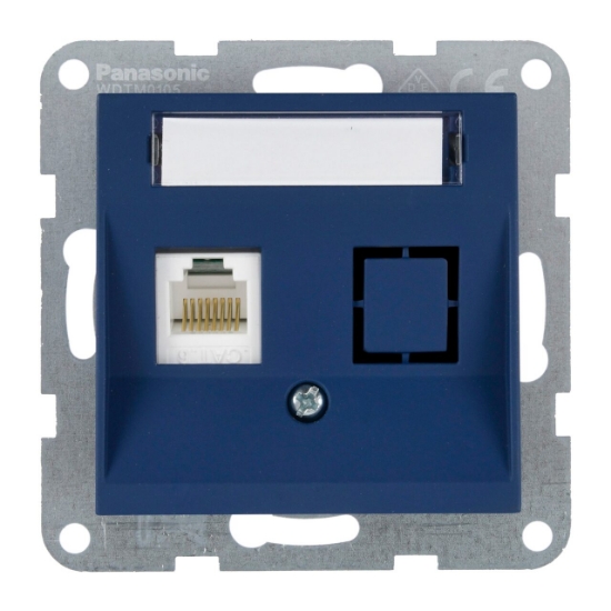 Imagine PRIZA TELEFON CAT3 cu ETICHETA MEC. KARRE PLUS 55 SOFT TOUCH OCEAN