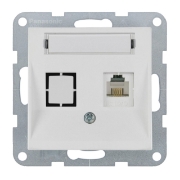 Imagine PRIZA TELEFON CAT3 cu ETICHETA MEC. KARRE PLUS 55 SOFT TOUCH SEASHELL