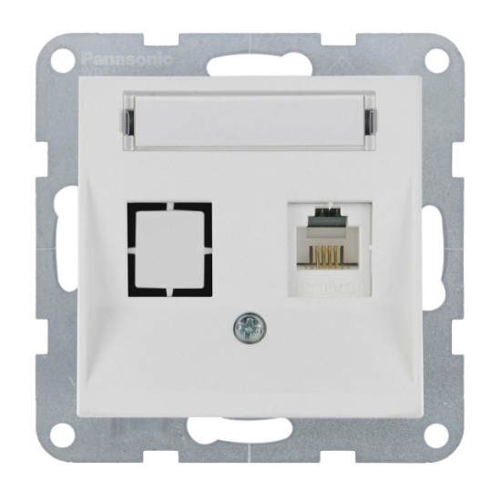 Imagine PRIZA TELEFON CAT3 cu ETICHETA MEC. KARRE PLUS 55 SOFT TOUCH SEASHELL