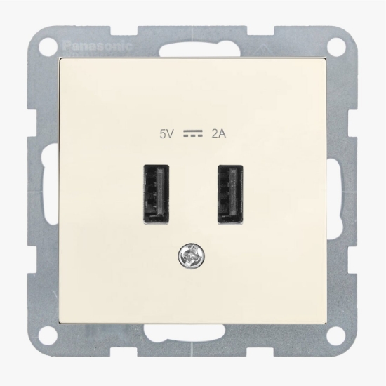 Imagine PRIZA USB 5V-2A MEC. KARRE PLUS 55 BEJ