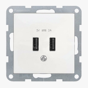 Imagine PRIZA USB 5V-2A MEC. KARRE PLUS 55 ALB