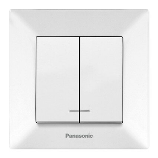 Imagine COMUTATOR CU LED ARKEDIA PANASONIC ALB