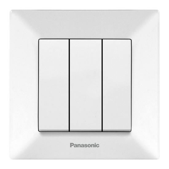 Imagine INTRERUPATOR TRIPLU ARKEDIA PANASONIC ALB