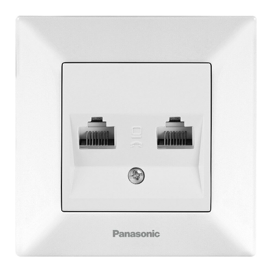 Imagine PRIZA CAL.DUBLA CAT5e ARKEDIA PANASONIC ALB