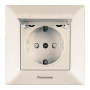 Imagine PRIZA SCHUKO CU CAPAC ARKEDIA PANASONIC BEJ