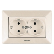 Imagine PRIZA SCHUKO DUBLA ARKEDIA  PANASONIC BEJ