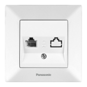 Imagine PRIZA TELEFON CAT3 ARKEDIA PANASONIC ALB