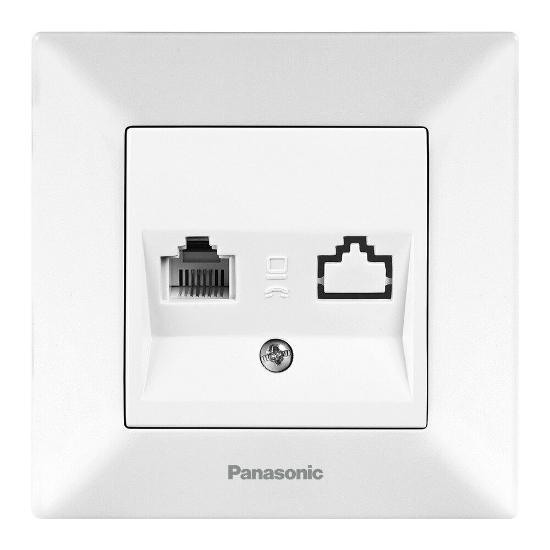 Imagine PRIZA TELEFON CAT3 ARKEDIA PANASONIC ALB