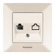 Imagine PRIZA TELEFON CAT3 ARKEDIA PANASONIC BEJ
