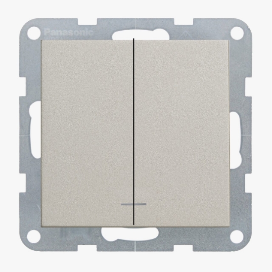 Imagine MECANISM COMUTATOR CU LED BRONZ KARRE PLUS PANASONIC