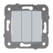 Imagine MECANISM INTRERUPATOR TRIPLU KARRE PLUS SILVER PANASONIC