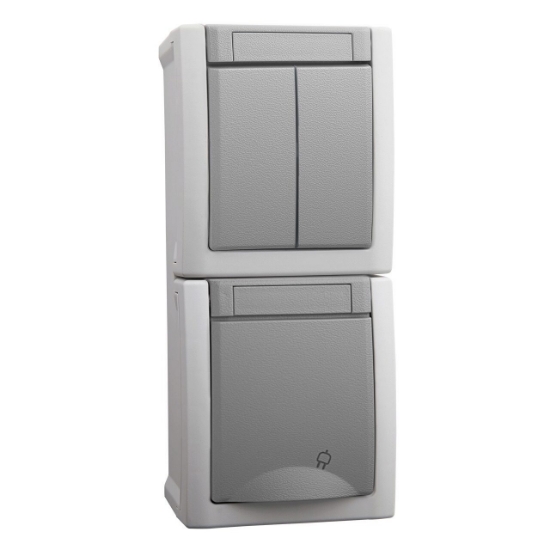 Imagine PRIZA SCHUKO+COMUTATOR IP54 PACIFIC PANASONIC