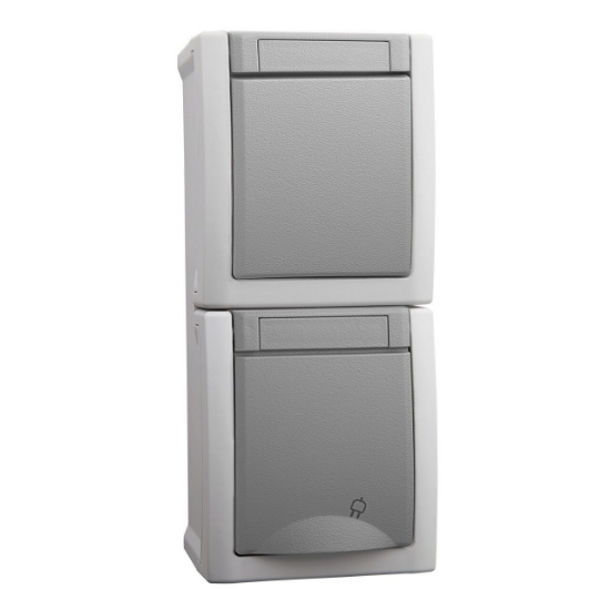 Imagine PRIZA SCHUKO+INTRERUPATOR IP54 PACIFIC PANASONIC