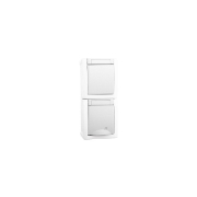 Imagine PRIZA SCHUKO+INTRERUPATOR IP54 PACIFIC ALB