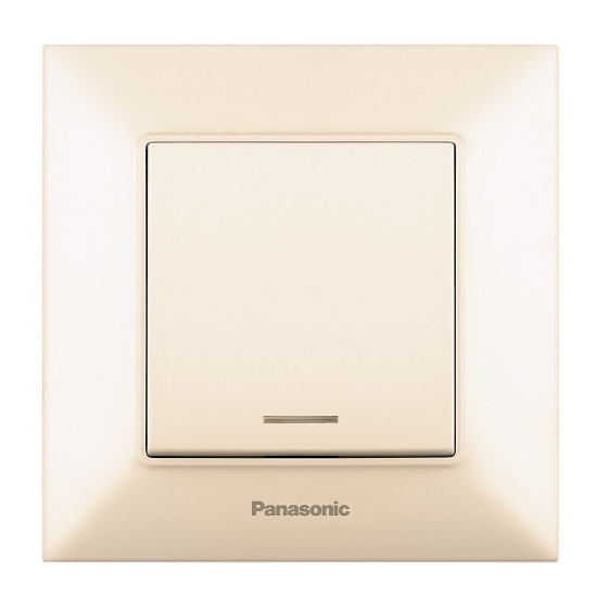 Imagine INTRERUPATOR CU LED ARKEDIA SLIM BEJ PANASONIC