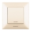 Imagine INTRERUPATOR CU LED ARKEDIA SLIM BEJ PANASONIC