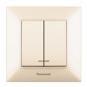 Imagine COMUTATOR SIMPLU CU LED 10A 250V BEJ ARKEDIA SLIM
