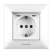 Imagine PRIZA SCHUKO CU CAPAC 16A  ARKEDIA SLIM ALB