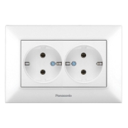Imagine PRIZA SCHUKO DUBLA 16A  ARKEDIA SLIM ALB PANASONIC