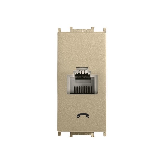 Imagine PRIZA TELEFON MODULAR AURIU INCHIS 1M