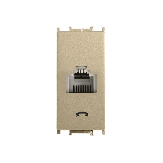 Imagine PRIZA TELEFON MODULAR AURIU INCHIS 1M