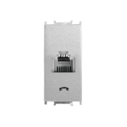 Imagine PRIZA TELEFON MODULAR ALB METALIC 1M
