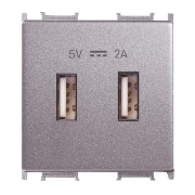 Imagine PRIZA USB 5V-2A MODULAR ANTRACIT 2M