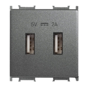 Imagine PRIZA USB 5V-2A  MODULAR FUMURIU 2M PANASONIC