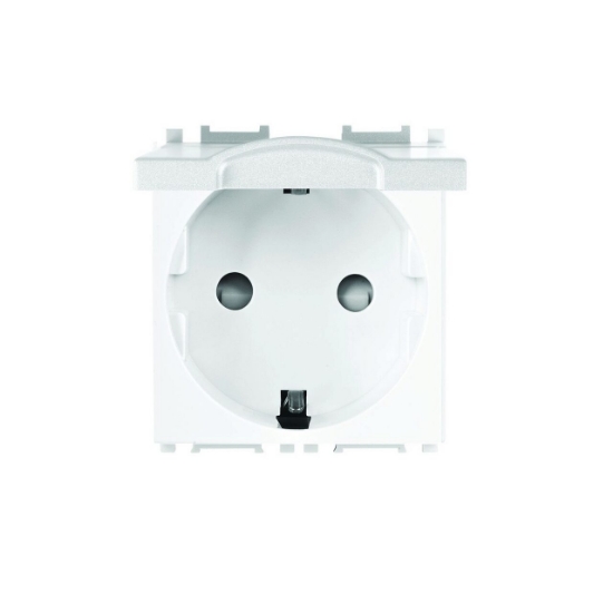 Imagine PRIZA SCHUKO CU CAPAC MODULAR ALB 2M PANASONIC