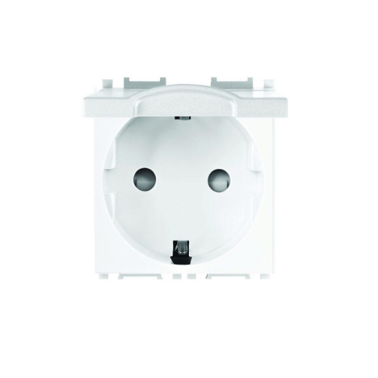 Imagine PRIZA SCHUKO CU CAPAC MODULAR ALB 2M PANASONIC