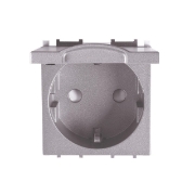 Imagine PRIZA SCHUKO CU CAPAC MODULAR ANTRACIT 2M