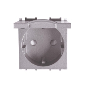 Imagine PRIZA SCHUKO CU CAPAC MODULAR ANTRACIT 2M