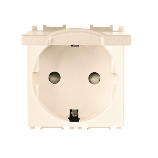 Imagine PRIZA SCHUKO CU CAPAC MODULAR BEJ 2M