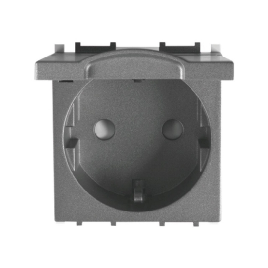 Imagine PRIZA SCHUKO CU CAPAC MODULAR FUMURIU 2M