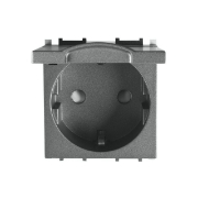 Imagine PRIZA SCHUKO CU CAPAC MODULAR NEGRU 2M PANASONIC
