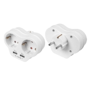 Imagine PRIZA DUBLA SCHUKO+2xUSB (5V-1.1A)+STECHER (BLISTER)