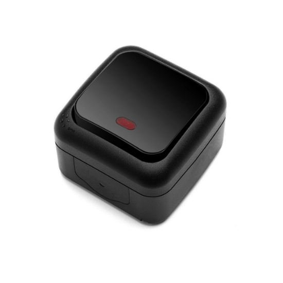 Imagine INTRERUPATOR CU LED IP54 NEGRU PALMIYE VIKO