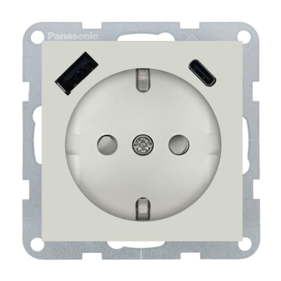 Imagine PRIZA SCHUKO PROT. COP + USB TIP (A+C) MEC. QC KARRE PLUS 55 SANDSTONE