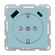 Imagine PRIZA SCHUKO PROT. COP + USB TIP (A+C) MEC. QC KARRE PLUS 55 TURCOAZ
