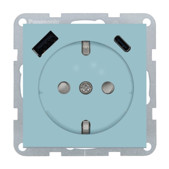 Imagine PRIZA SCHUKO PROT. COP + USB TIP (A+C) MEC. QC KARRE PLUS 55 TURCOAZ