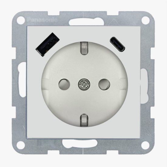 Imagine PRIZA SCHUKO PROT. COP + USB TIP (A+C) MEC. QC KARRE PLUS 55 SEASHELL