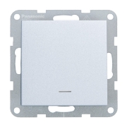 Imagine MECANISM INTRERUPATOR CU LED KARRE PLUS SILVER