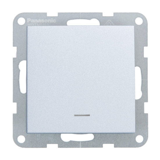 Imagine MECANISM INTRERUPATOR CU LED KARRE PLUS SILVER