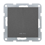 Imagine MECANISM COMUTATOR CU LED FUMURIU KARRE PLUS PANASONIC
