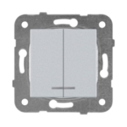 Imagine MECANISM COMUTATOR CU LED SILVER KARRE PLUS PANASONIC