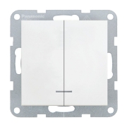 Imagine MECANISM COMUTATOR CU LED ALB KARRE PLUS PANASONIC