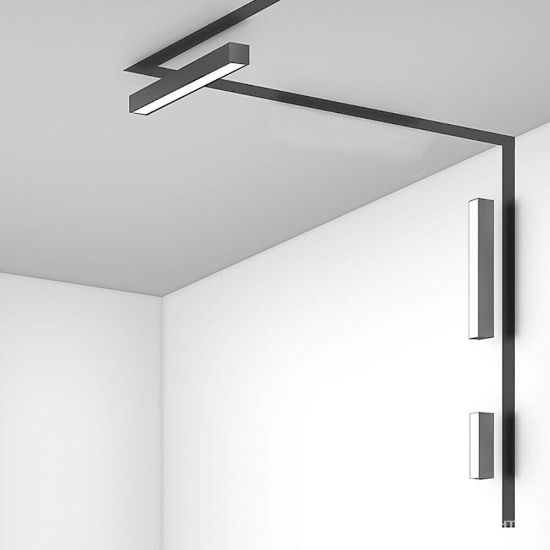 Imagine CORP LINEER LED PT SINA MAGN. 36W 3060LM 3in1 NEGRU