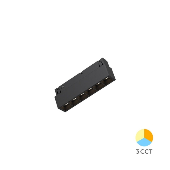 Imagine CORP LED PT SINA MAGNET 6W 440lm 24gr. 3IN1 NEGRU