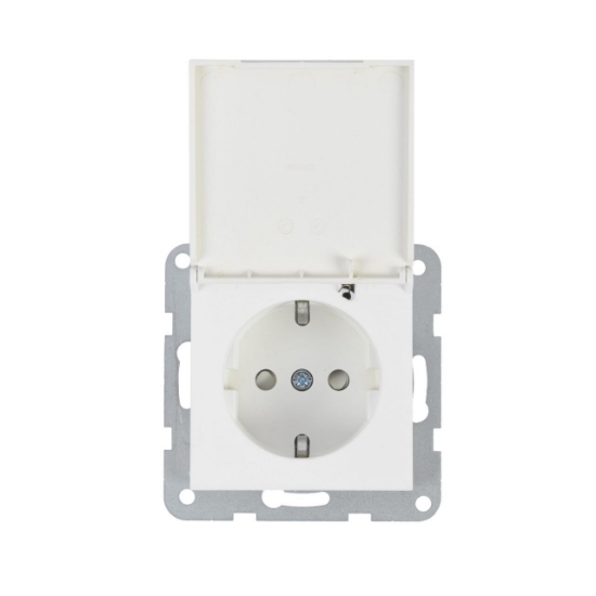 Imagine MECANISM PRIZA SCHUKO CU CAPAC KARRE PLUS PANASONIC ALB
