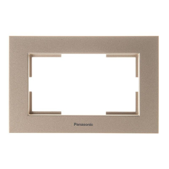 Imagine RAMA PT PRIZA SCHUKO DUBLA KARRE PLUS PANASONIC BRONZ